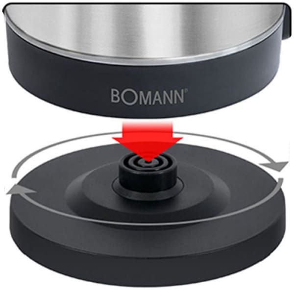 Bouilloire électrique BOMANN 2200W -1.7L - INOX (WKS6043CB) Bouilloire électrique BOMANN 2200W -1.7L - INOX (WKS6043CB)